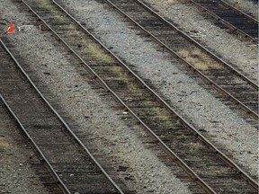 Train tracks.