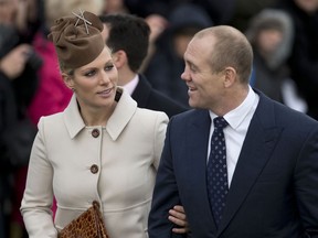 FILE - This is a Tuesday, Dec. 25, 2012 file photo showing the granddaughter of Britain's Queen Elizabeth II, Zara Phillips and her husband Mike Tindall as they arrive for the British royal family's traditional Christmas Day church service in Sandringham, England. Zara Phillips and her husband Mike Tindall are expecting their second child, a spokeswoman for the couple has said, Friday Jan 5, 2018.