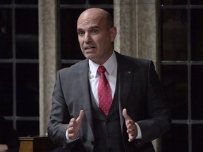 NDP MP Nathan Cullen rises during question period in the House of Commons in Ottawa, Wednesday, Oct.25, 2017. Male MPs must help to usher in a culture change on Parliament Hill and combat sexual misconduct, says Cullen, who is looking to work with colleagues of all stripes to address inappropriate behaviour often viewed as a "public secret."