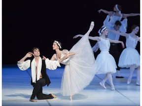 Guillaume Côté with Sonia Rodriguez in Nijinsky. Photo by Aleksandar Antonijevic 0113 dance by Lynn Saxberg  Ottawa Citizen Photo Email