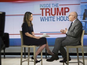 This photo provided by NBC shows Savannah Guthrie interviewing Michael Wolff on the "Today Show" in New York, Friday, Jan. 5, 2018. Wolff, author of "Fire and Fury: Inside the Trump White House," defended his reporting and saying the president's efforts to halt publication have been good for sales.