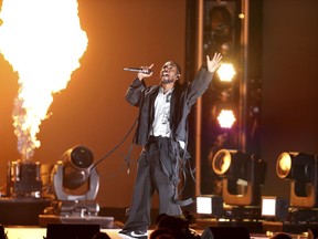 Kendrick Lamar performs at the 60th annual Grammy Awards at Madison Square Garden on Sunday, Jan. 28, 2018, in New York.