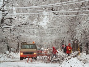 Ice storm in Ottawa.