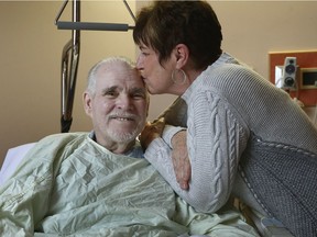 Former golf pro Warren Grant with devoted sister sister Peggy Morrison.