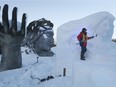 Mosaïvernales in Jacques Cartier Park in Gatineau has temporarily closed to allow sculptors from Harbin, China, to rework the snow sculptures damaged by the recent thaw. Organizers will update the situation Thursday.