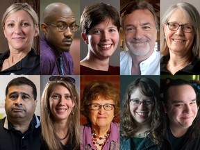 Top L-R: Anna Belanger, Chuka_Ejeckam, Christine_Henderson, James Holden and Isabel Gibson. Bottom L-R: Roy Eappen, Rosie Edwards, Laurel Roberts, Jess Morgan and Craig Tiberi.