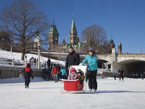 The Rideau Canal Skateway is the heart of Winterlude festivities