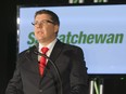 Scott Moe during the Saskatchewan Party leadership debate held at the DoubleTree.