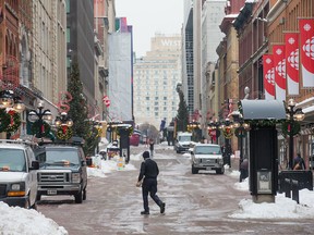 The Sparks Street Mall continues to cause various levels of government and business owners some angst as they try to figure out what the street's future should be. In mid-January, the Christmas decorations are still up.