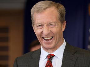 Billionaire Tom Steyer will focus on whatever issues will help Democrats win a majority in the House — in order to impeach Trump, “We are really focused on removing this president.”
