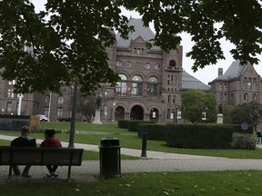 A file photo of Queen's Park in Toronto from October 2017. Postmedia files