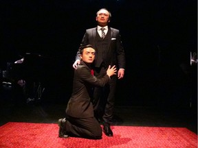 Jordan Cheng and Derek Kwan play the lovers in Mr. Shi and his Lover at the NAC.