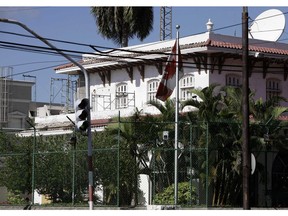 FILE--A view of the Canadian Embassy in Havana, Cuba, Thursday Oct. 29, 2009.