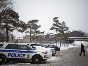 Ottawa Police Service's major crime department are investigating after a man's body was found in a vehicle on Northview Road Sunday Feb. 11, 2018.