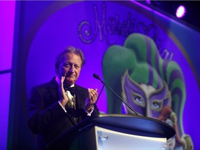 Owner Eugene Melnyk speaks at the Senators Soirée in Gatineau, on Feb. 11. Patrick Doyle/Postmedia