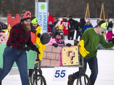 The WSP Canada team took part in the 38th Accora Village Bed Race for Kiwanis Saturday Feb. 17, 2018 on Dow's Lake, part of Winterlude.