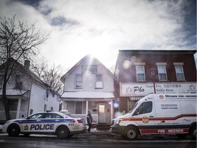 Ottawa Police Service and Ottawa Fire Services were at 646 Somerset St. W. Saturday morning after a two alarm fire.   Ashley Fraser/Postmedia