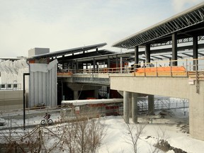 Bayview LRT station near Bayview and Albert downtown remains under construction.  Julie Oliver/Postmedia
