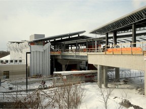 Bayview LRT station near Bayview and Albert streets is still under construction. Julie Oliver/Postmedia