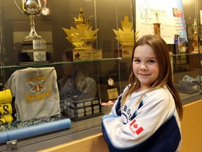 Danika Glenn has been on a mission to get a dedicated trophy case for the Goulbourn girls' hockey trophies.