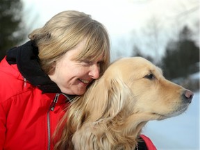 Diane Bergeron, with guide dog Lucy, is vice president of engagement and international affairs at the Canadian National Institute for the Blind.