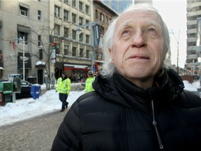 Cyril Winter is seen walking within new abortion clinic 'bubble zone'  on Thursday, Feb. 8, 2018.