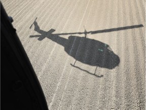 A helicopter.