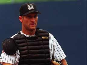 Joe Siddall is seen here during his time as a catcher with the Triple-A Ottawa Lynx in 1997. Dave Chan/Postmedia files