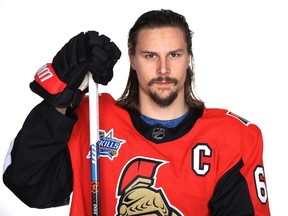 Erik Karlsson of the Senators poses for a portrait during the 2018 NHL All-Star Game weekend in Tampa in late January.