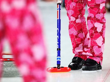 Another look at the trousers or pants worn by Christoffer Svae, Torger Nergard, Thomas Ulsrud and Havard Vad Petersson of Norway on Wednesday.