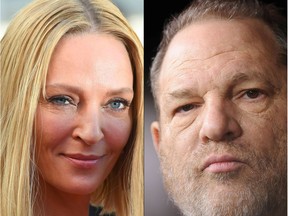 Uma Thurman, left, is among the latest to make sexual misconduct accusations against producer Harvey Weinstein. What do men of older generations think about the #MeToo movement? The Angus Reid Institute's new findings may surprise you.