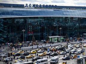 This file photo taken on October 10, 2017 shows the Domodedovo International Airport outside Moscow. Russian media said a jet which crashed on Sunday had left the airport shortly before the disaster.