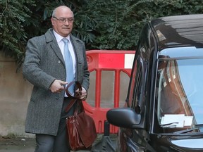 Oxfam's chief executive Mark Goldring leaves the Department for International Development (DFID) in central London on February 12, 2018. Oxfam announced a new raft of measures to tackle sexual abuse cases after being ordered to meet the British government today to explain its handling of a 2011 prostitution scandal involving its aid workers in Haiti.