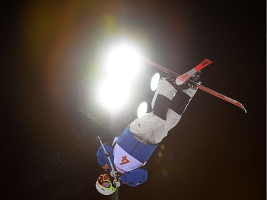 South Korea's Choi Jae Woo competes in the men's moguls final 1 during the Pyeongchang 2018 Winter Olympic Games at the Phoenix Park in Pyeongchang on February 12, 2018.