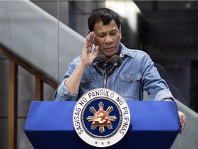 Philippine President Rodrigo Duterte has urged his military to shoot female rebels in their genital area.