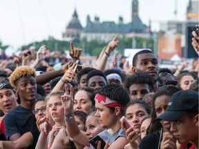 The crowd waits for Migos on day seven of the RBC Bluesfest lqast summer.