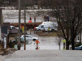 Brantford residents were being evacuated due to flooding along the Grand River after an ice jam upstream of Parkhill Dam sent a surge of water downstream on Wednesday, February 21, 2018.