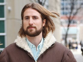 David Stephan during a break at their appeals trial in Calgary on March 9, 2017.