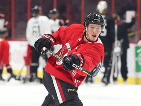 Thomas Chabot of the Senators used to go watch games of Sidney Crosby with Rimouski of the QMJHL. Jean Levac/Postmedia