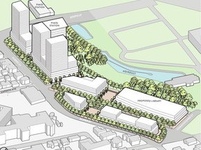 The City of Ottawa hired a planning firm to come up with a preliminary development plan for the future central library site at 557 Wellington St. and the National Capital Commission land to the west, near the Pimisi LRT station.