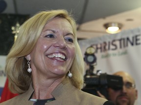 Christine Elliott at the official opening of her PC leadership campaign office on Saturday, Nov. 8, 2014.