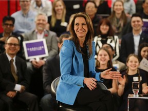 Caroline Mulroney arrives at the Logos Fellowship Centre for a conversation with the Hon. Lisa Raitt to discuss her candidacy for the Leader of the Progressive Conservative Party of Ontario,  on Monday February 5, 2018.