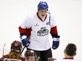 NHL Alumni Tiger Williams is introduced to the crowd before playing Peterborough Law Enforcement All Stars on Saturday December 10, 2016 at the Memorial Centre in Peterborough, Ont.