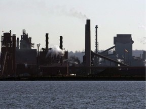 Steel mills in Hamilton, Ont., operate on March 4, 2009.