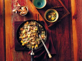 Mango Pork Fried Rice: updated version of an easy stir-fry from Betty Crocker.