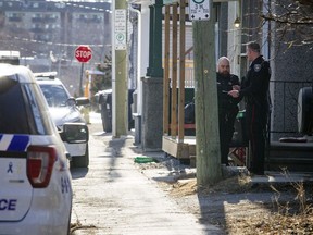 Ottawa police were on the scene of a shooting on Anderson Street on Saturday, March 24, 2018.