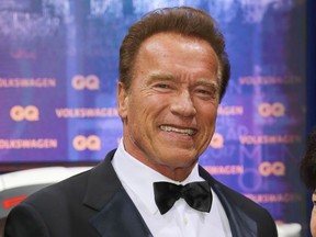 Arnold Schwarzenegger in Berlin, Germany, Nov. 20, 2017.