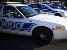 Ottawa police cruisers.