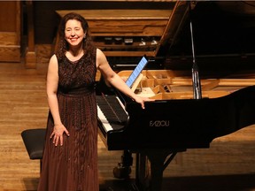 World-renowned pianist Angela Hewitt plays at home in Ottawa this month.