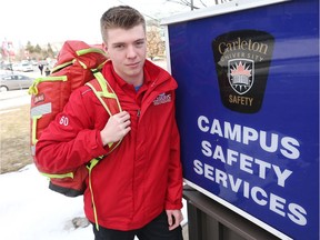 Connor Fyfe, first responder and manager of the team at Carleton University.